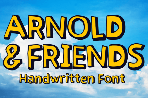 Arnold Friends: The 90s Retro Display Font for Bold Web Design
