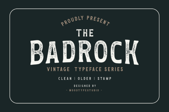 Badrock: The Vintage Display Font for Bold Brand Identity