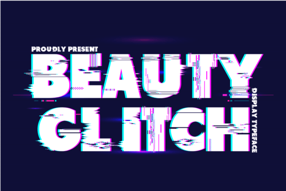 Beauty Glitch: The Bold Display Typeface for High-Impact Campaigns