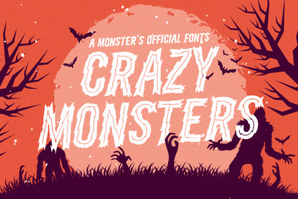 Crazy Monsters: The Ultimate Display Font for Horror and Modern Design