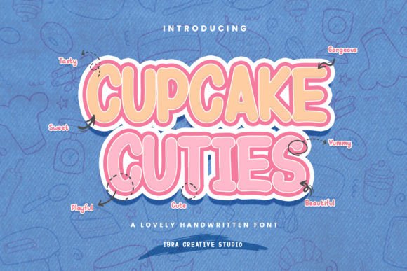 Cupcake Cuties: A Whimsical Handwritten Display Font for Sweet Branding