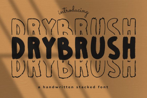 Drybrush: A Premium Display Typeface for Modern Editorial Design