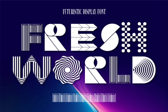 Fresh World: A Futuristic Display Font for Modern Editorial Design