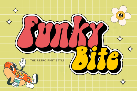 Funky Bite: The Bold Y2K Display Font for Crafters and Sellers