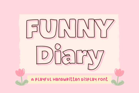 Funny Diary: A Playful Display Font for Editorial Design