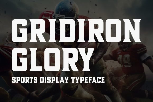 Gridiron Glory: The Premium Display Font for Sports-Themed Crafts
