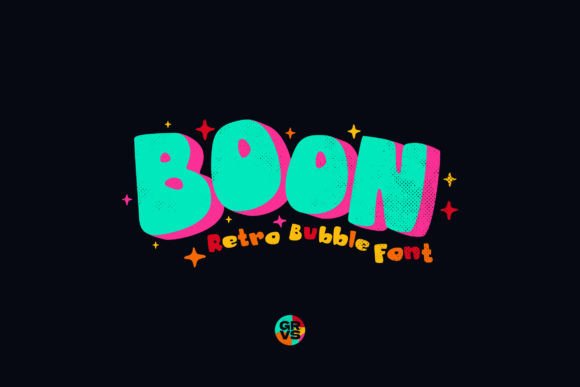 Grvs Boon Retro Bubble Display: A Playful Typeface for Modern Web Design