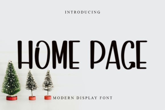 Home Page: A Magical Display Font for Modern Creatives