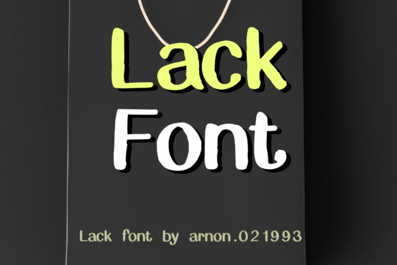 Lack: A Cute Display Font for Your Brand Identity