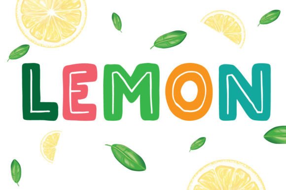 Lemon: A Cute Handwritten Display Font for Editorial Design
