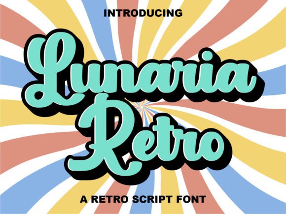 Lunaria Retro: A Quirky Display Font for 70s Editorial Design