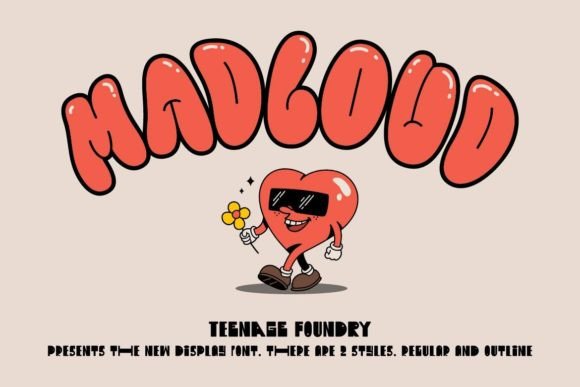 Madcloud: The Bold Display Font for Playful Editorial Design