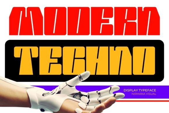 Modern Techno: A Futuristic Typeface for Bold Branding