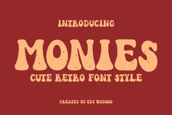 Monies: The Retro Pop Typeface for Vibrant Digital Branding