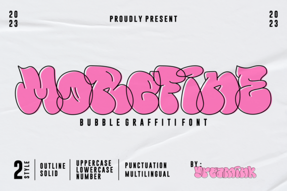 Morefine: The Playful Typeface for Vibrant Branding