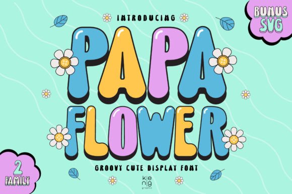 Papa Flower: The Groovy Display Font for Bold Business Branding