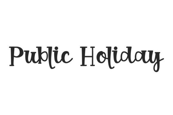 Public Holiday: A Cute Script Typeface for Branding