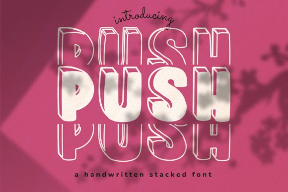 Push: A Modern Display Font for High-Impact Web Design