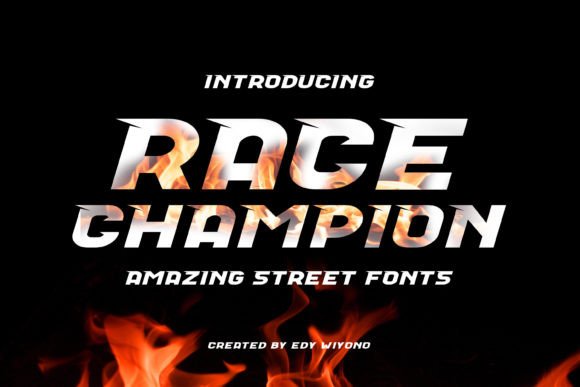 Race Champion Typeface for Bold Digital Branding