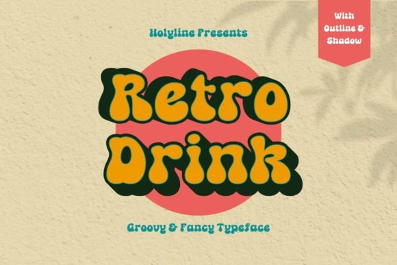 Retro Drink: The Bold 80s Font for Memorable Branding