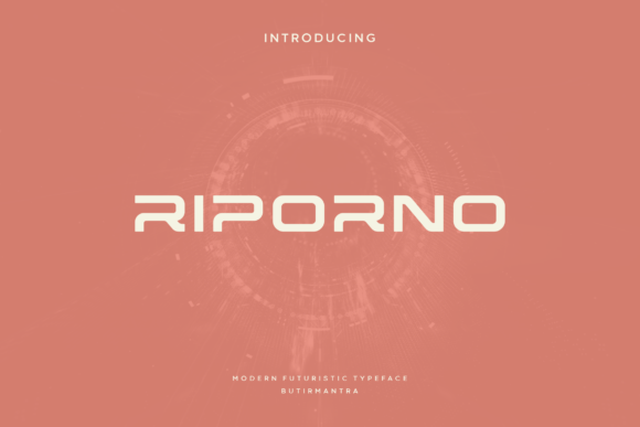 Riporno: The Futuristic Display Font for High-Tech Web Design