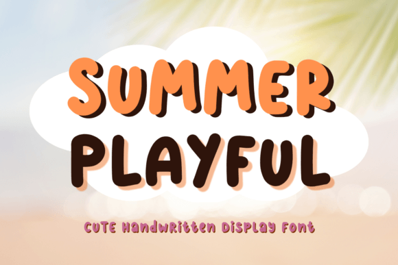 Summer Playful: A Bold Display Font for Modern Web Design