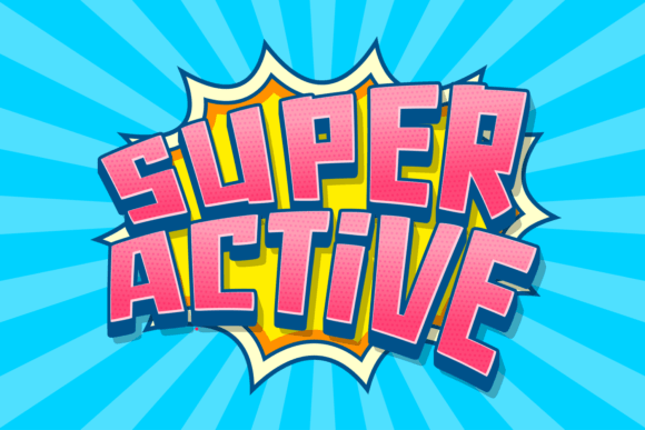 Super Active: The Bold Comic Display Font You Need