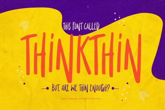 Thinkthin: A Display Thin Font for Editorial Design