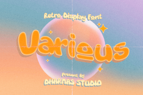 Various: A Retro Display Font for Modern Editorial Design