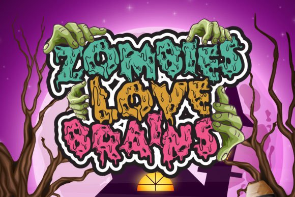 Zombies Love Brains: A Spooky Display Typeface for Bold Branding